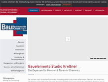Tablet Screenshot of bauelemente-kressner.de